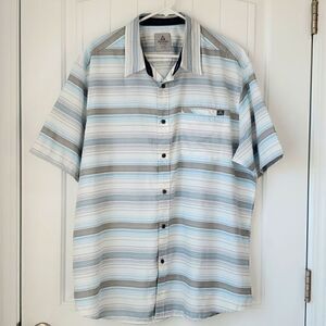 Ascend men button up performance shirt, size xl
